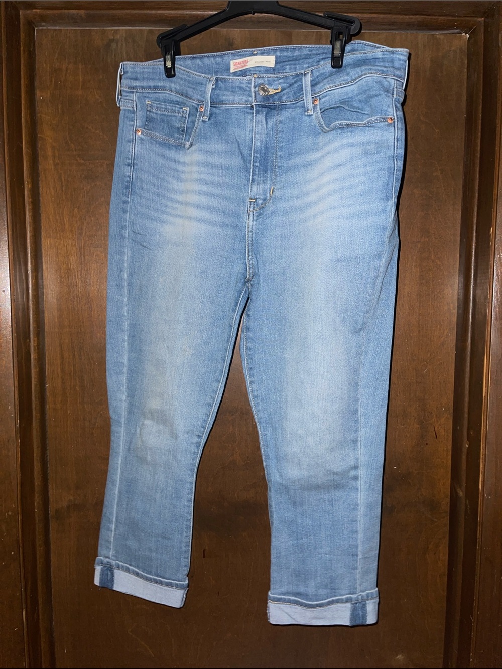 Signature by Levi Strauss Light Blue Capris